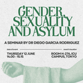 【R-Weeks Event】Special Lecture: Gender, Sexuality, and Asylum