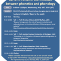 [Online Workshop] Current trends in the interface between phonetics and phonology