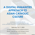 【SSRI-ICC ワークショップ】 A Digital Humanities Approach to Asian Catholic Culture